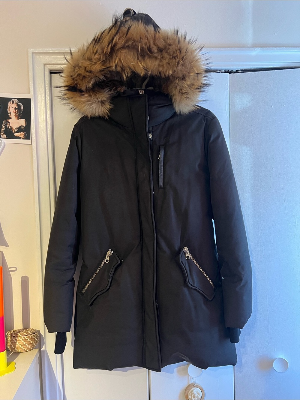 Mackage Adali Down Winter Parka - Black (Size Small)